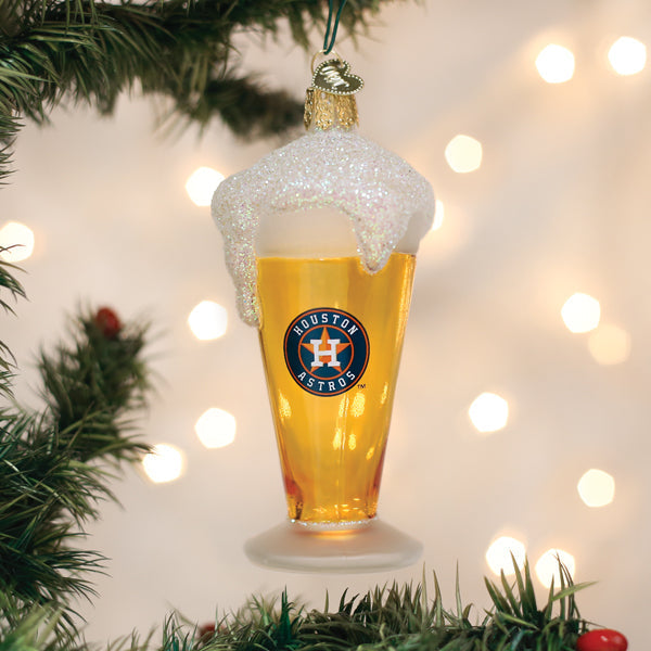 Astros Glass Of Beer Ornament - Grazingbelles