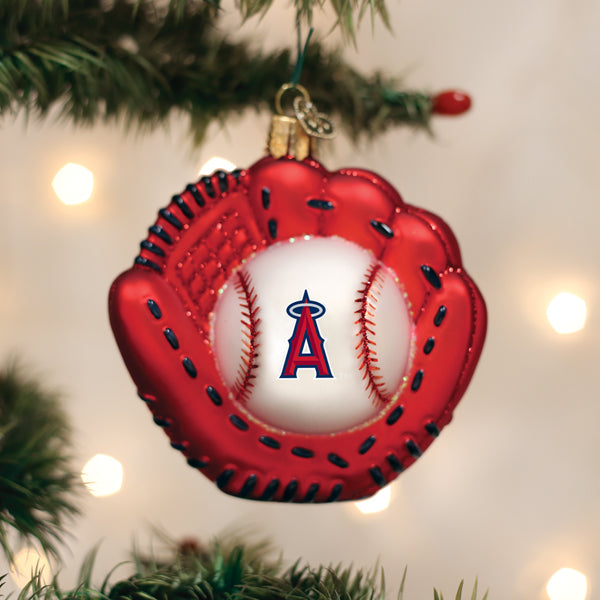Angels Baseball Mitt Ornament - Grazingbelles
