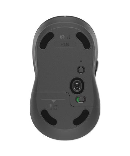 Logitech Signature M650 for Business Wireless Mouse, Medium, 2.4 GHz Frequency, 33 ft Wireless Range, Right Hand Use, Graphite (910006272) - Grazingbelles