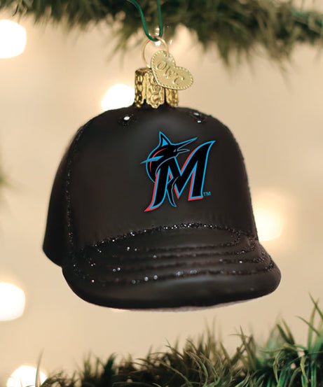 Marlins Baseball Cap Ornament
