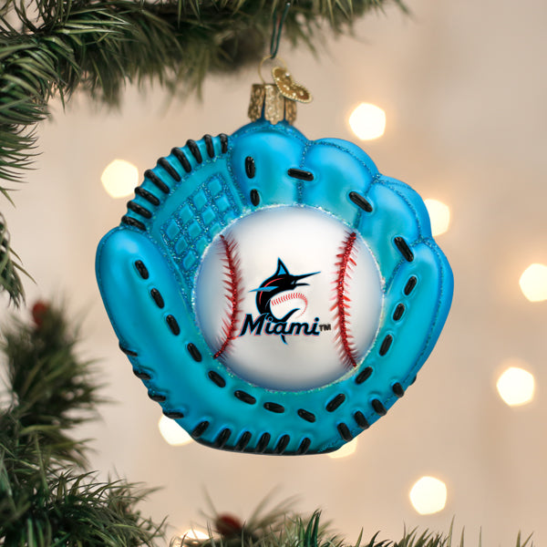 Marlins Baseball Mitt Ornament - Grazingbelles