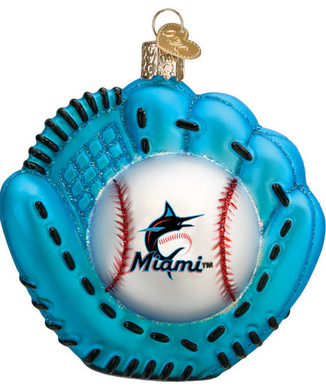 Marlins Baseball Mitt Ornament - Grazingbelles