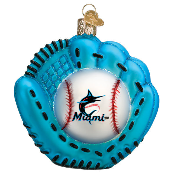 Marlins Baseball Mitt Ornament - Grazingbelles