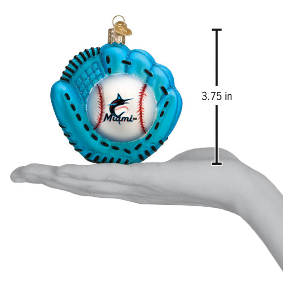 Marlins Baseball Mitt Ornament - Grazingbelles