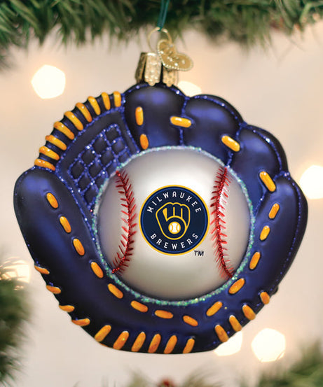 Brewers Baseball Mitt Ornament - Grazingbelles