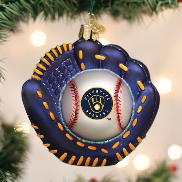 Brewers Baseball Mitt Ornament - Grazingbelles