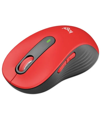 Logitech Signature M650 Wireless Mouse, Large, 2.4 GHz Frequency, 33 ft Wireless Range, Right Hand Use, Red (910006358) - Grazingbelles