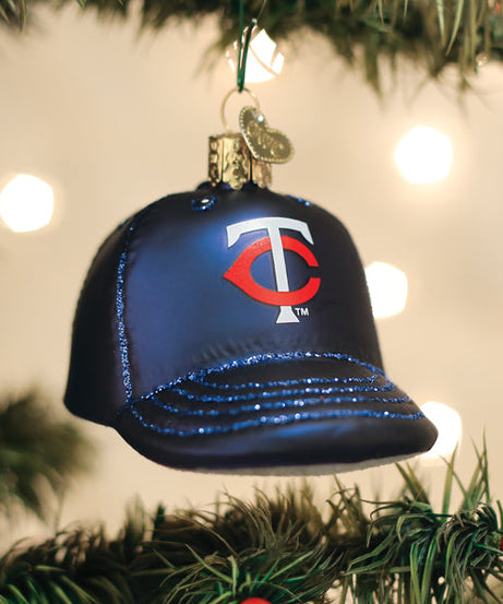 Twins Baseball Cap Ornament
