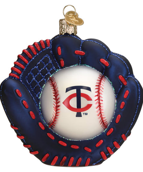 Twins Baseball Mitt Ornament - Grazingbelles