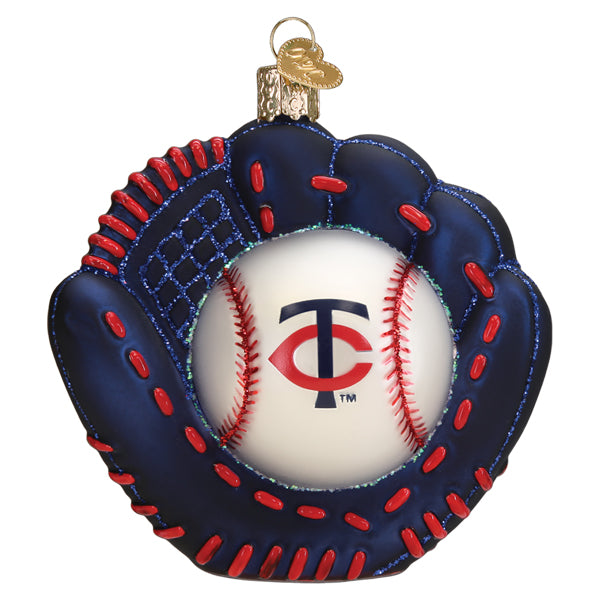 Twins Baseball Mitt Ornament - Grazingbelles