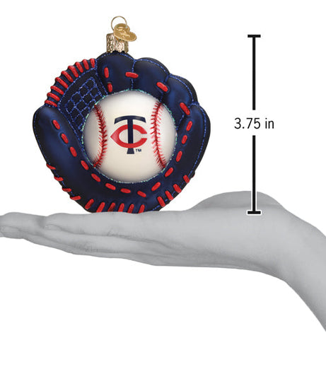 Twins Baseball Mitt Ornament - Grazingbelles