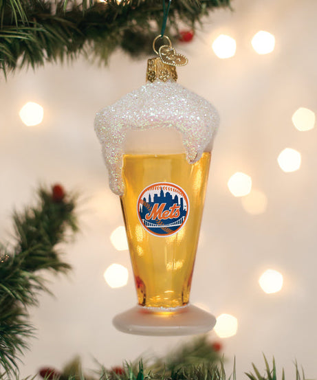 Mets Glass Of Beer Ornament - Grazingbelles