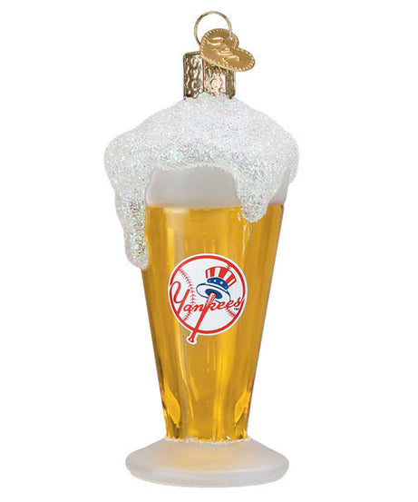 Yankees Glass Of Beer Ornament