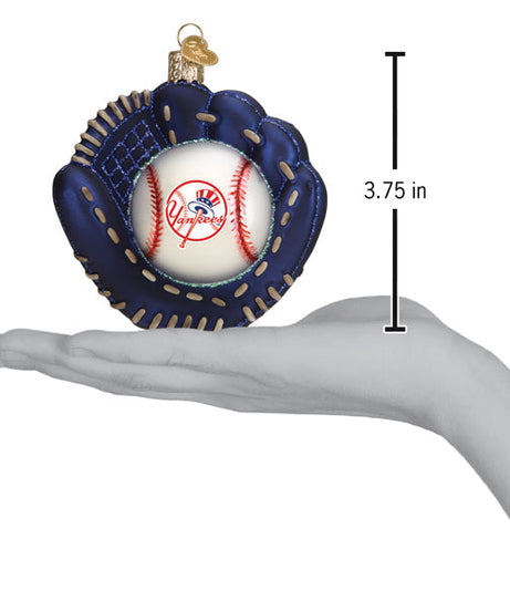 Yankees Baseball Mitt Ornament