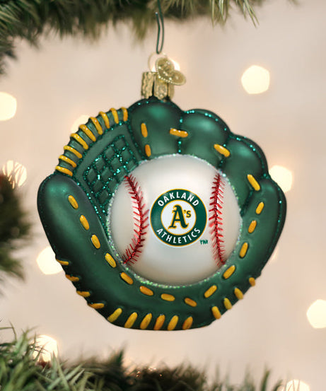 Athletics Baseball Mitt Ornament - Grazingbelles