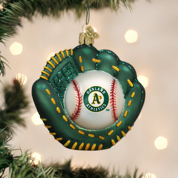 Athletics Baseball Mitt Ornament - Grazingbelles