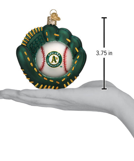 Athletics Baseball Mitt Ornament - Grazingbelles