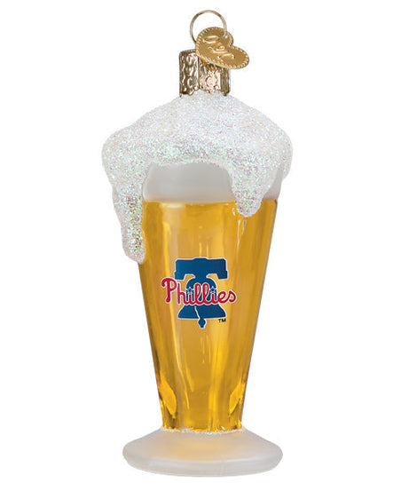 Phillies Glass Of Beer Ornament