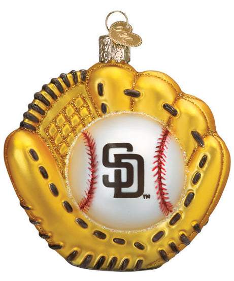 Padres Baseball Mitt Ornament