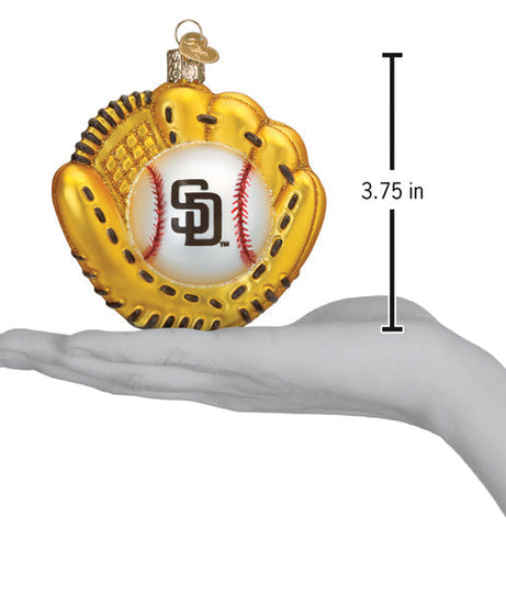 Padres Baseball Mitt Ornament