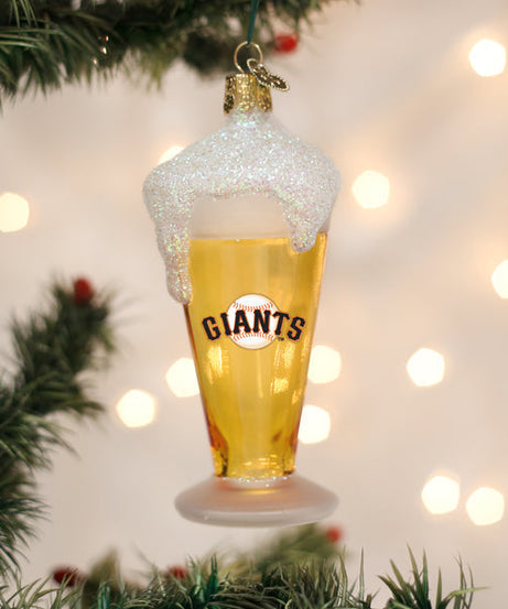 Giants Glass Of Beer Ornament