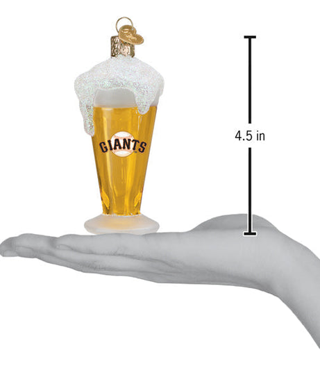 Giants Glass Of Beer Ornament