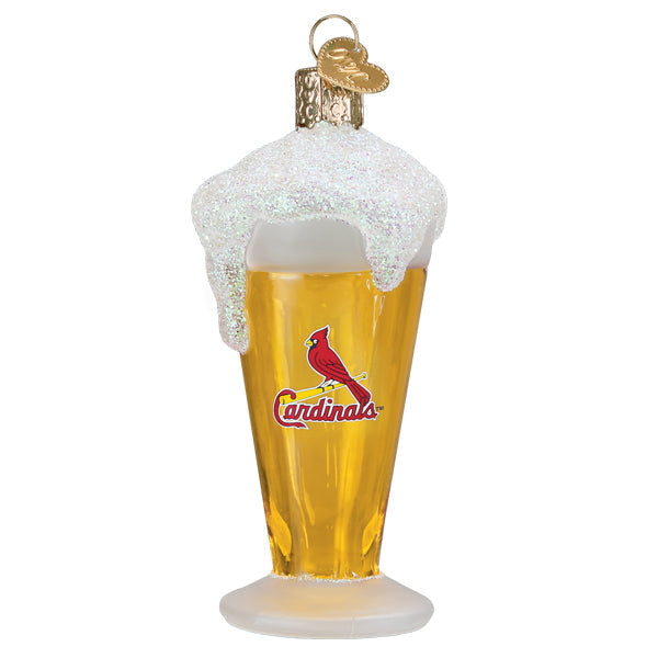 Cardinals Glass Of Beer Ornament - Grazingbelles