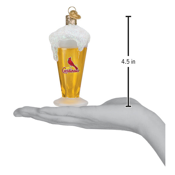 Cardinals Glass Of Beer Ornament - Grazingbelles