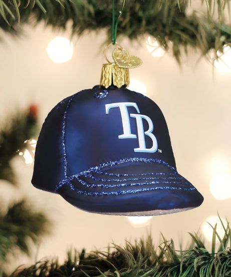 Rays Baseball Cap Ornament