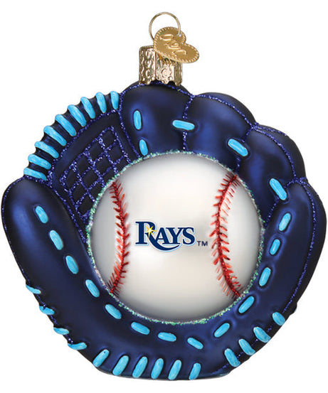 Rays Baseball Mitt Ornament
