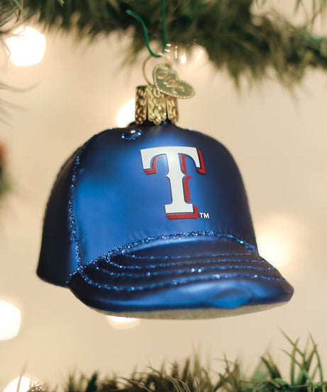 Rangers Baseball Cap Ornament