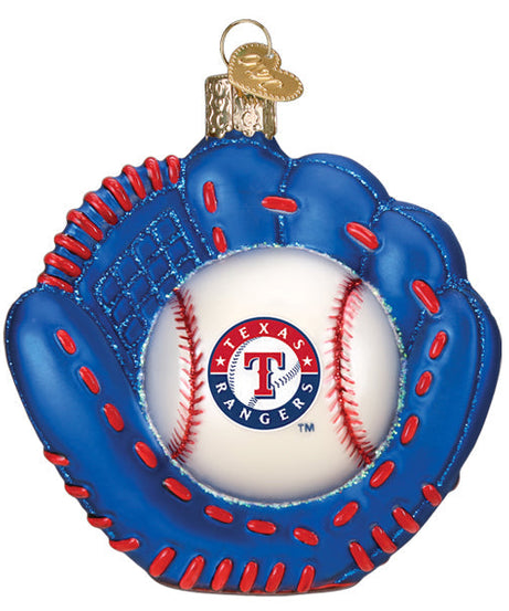 Rangers Baseball Mitt Ornament