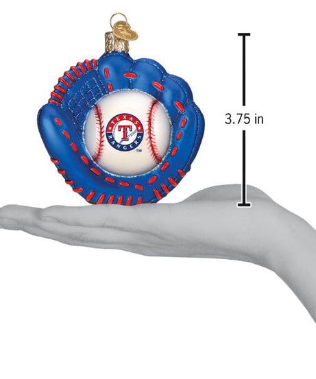 Rangers Baseball Mitt Ornament