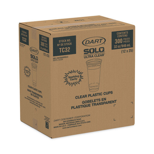Dart Ultra Clear PETE Cold Cups, 32 oz, Clear, 300/Carton (TC32) - Grazingbelles