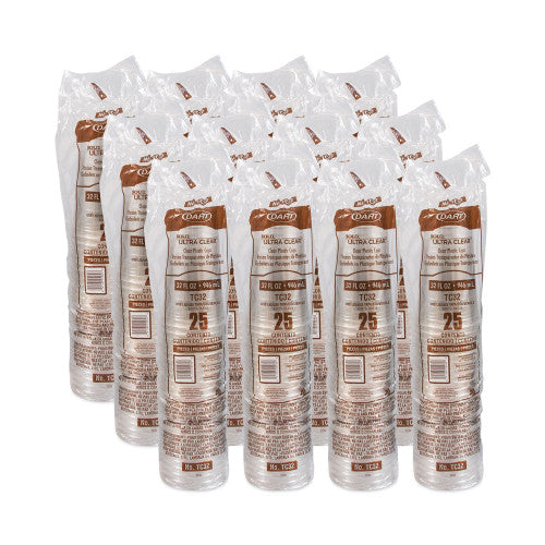 Dart Ultra Clear PETE Cold Cups, 32 oz, Clear, 300/Carton (TC32) - Grazingbelles