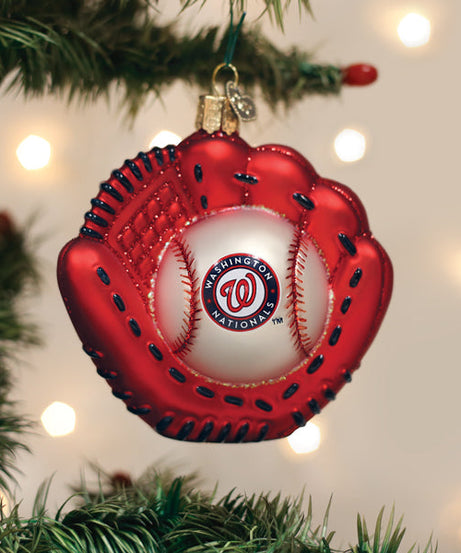 Nationals Baseball MItt Ornament