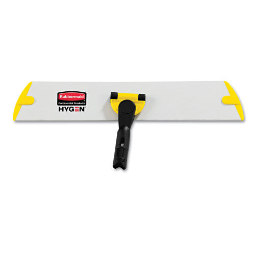 Rubbermaid HYGEN Quick Connect S-S Frame, Wet/Dry Mop 17.19w x 3d, Aluminum, Yellow (Q560) - Grazingbelles