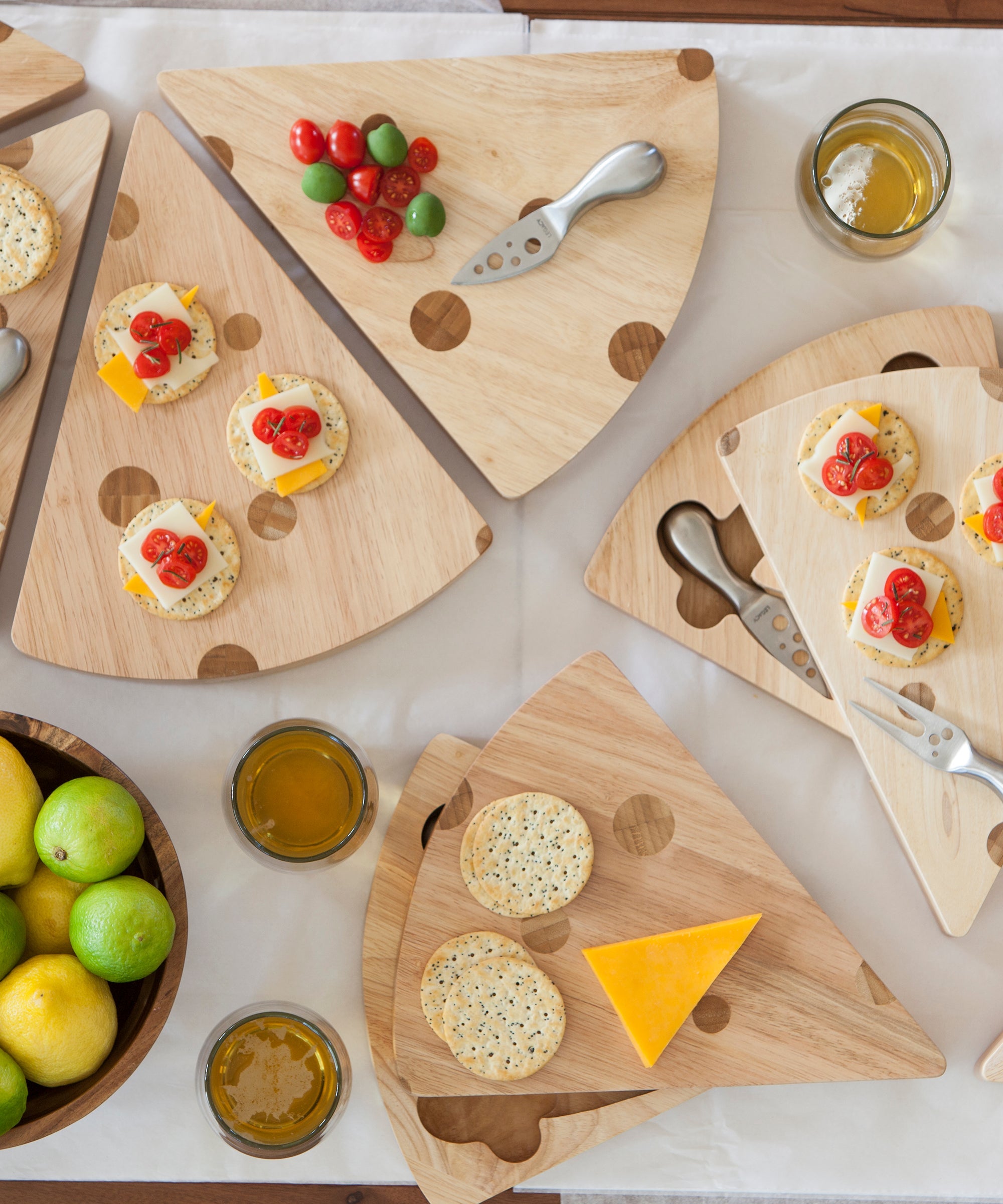 Swiss Cheese Cutting Board & Tools Set