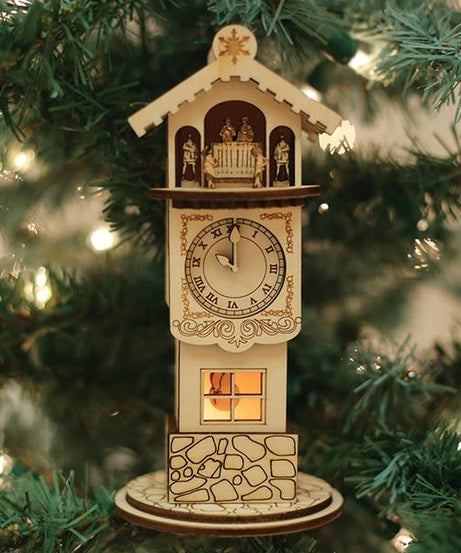 Ginger Clock Tower Ornament