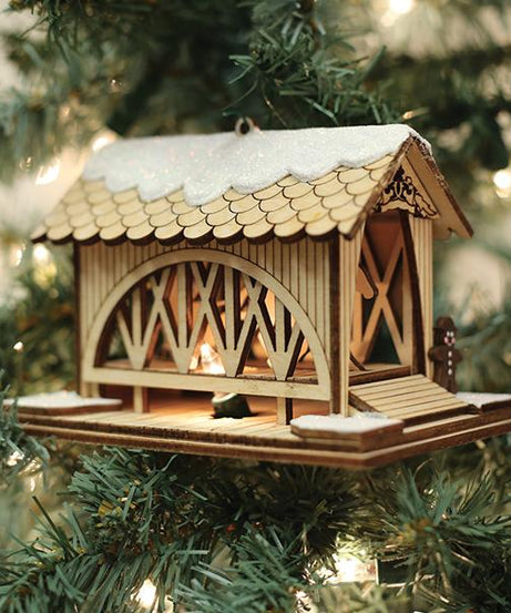 Covered Bridge-Amish Buggy