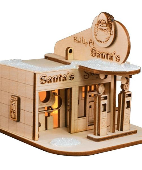 Santa's Sleigh Station Ornament