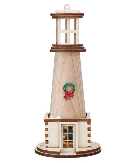 Holiday Lighthouse Ornament
