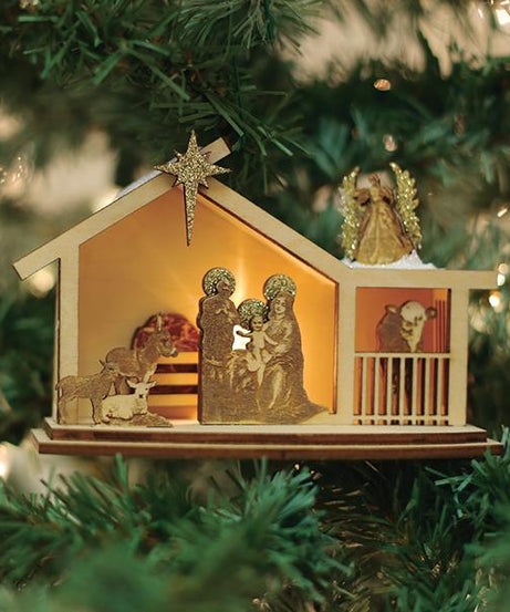 Ginger Nativity Ornament
