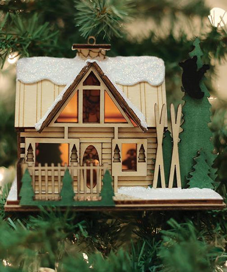 Santa's Ski Lodge Ornament