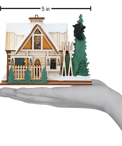 Santa's Ski Lodge Ornament