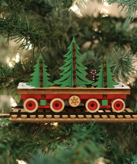 Santa's NP Express Flat Car