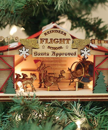 Reindeer Flight School Ornament