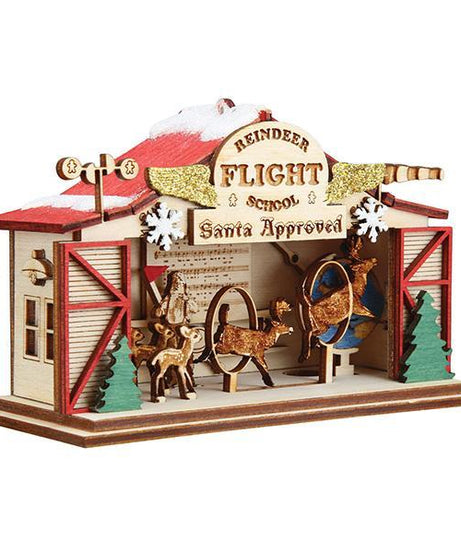 Reindeer Flight School Ornament