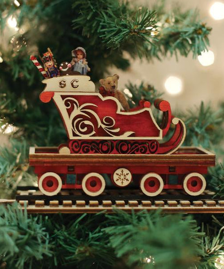 North Pole Express Sleigh Car Ornament