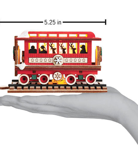 Passenger Car Elves Ornament